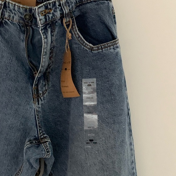 Men’s Ring of Fire relaxed Droopy drop crotch light wash size 30x30 NWT - Picture 4 of 15